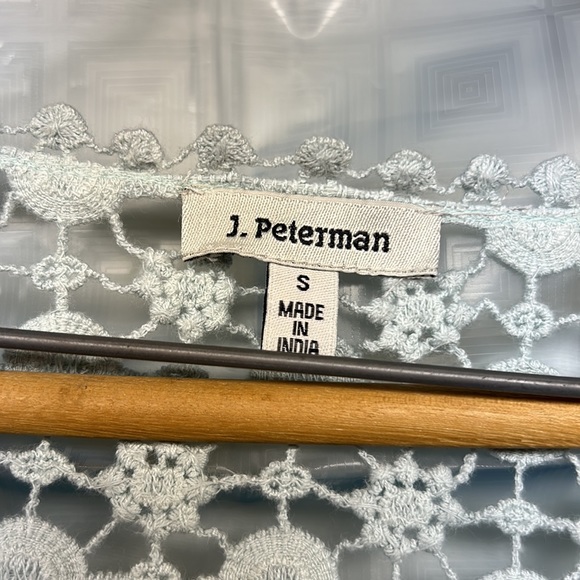 J Peterman top with crochet detail size S - Picture 2 of 4